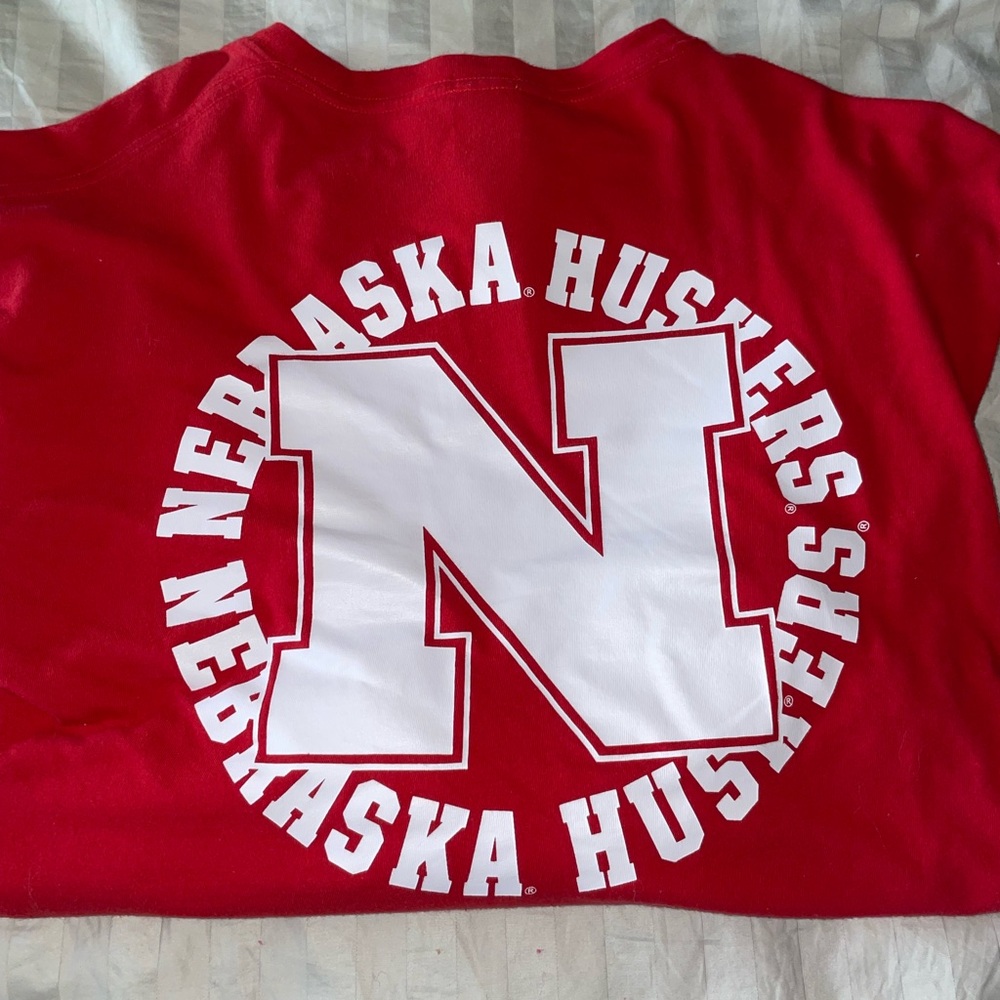Cropped PINK Husker Longsleeve